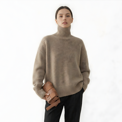 ZOFIA | Minimalistyczny Sweter z Golfem