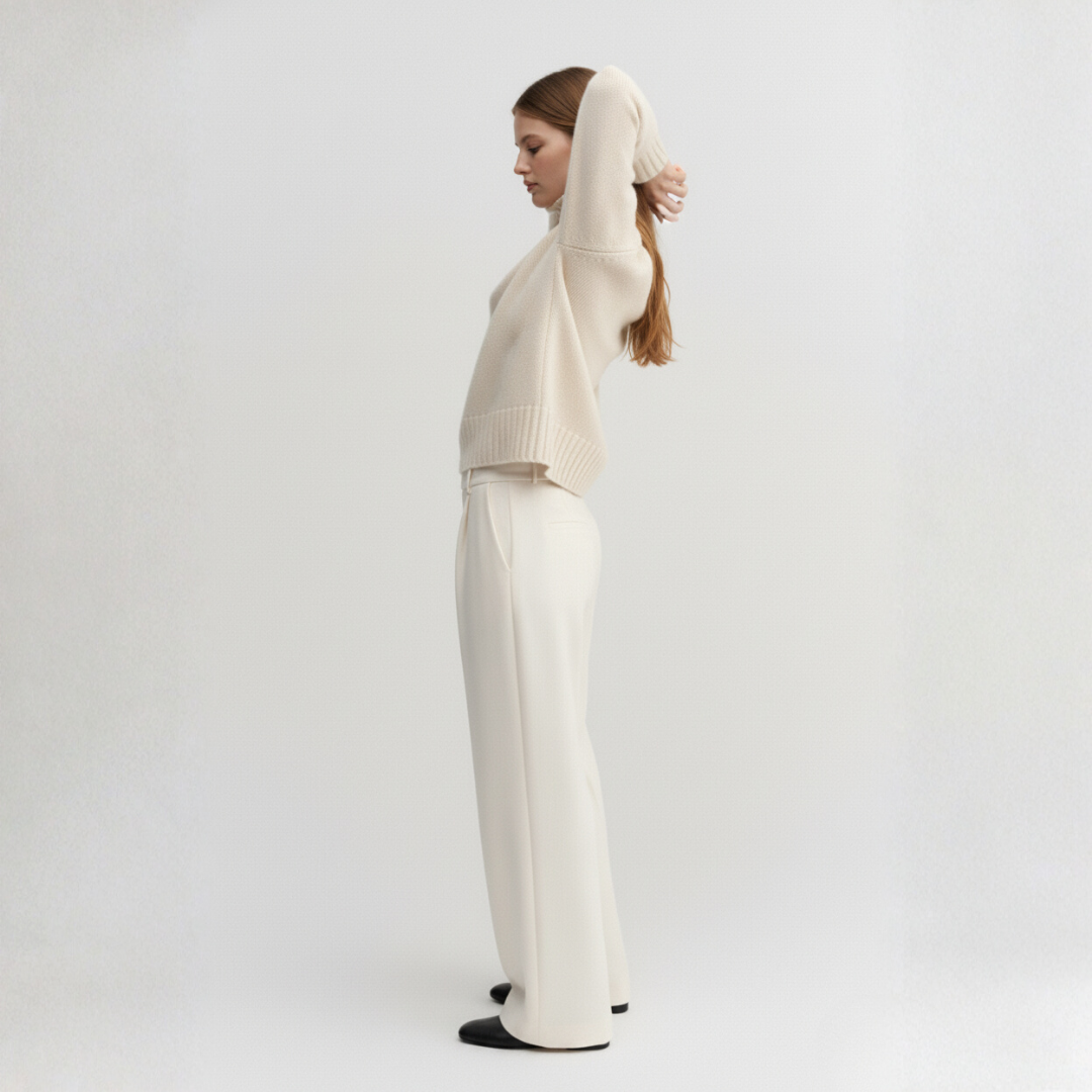 ZOFIA | Minimalistyczny Sweter z Golfem